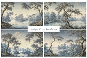Antique Forest Landscape, a Wallpaper Graphic by by creative paper (Thumbnail 2 of 6)