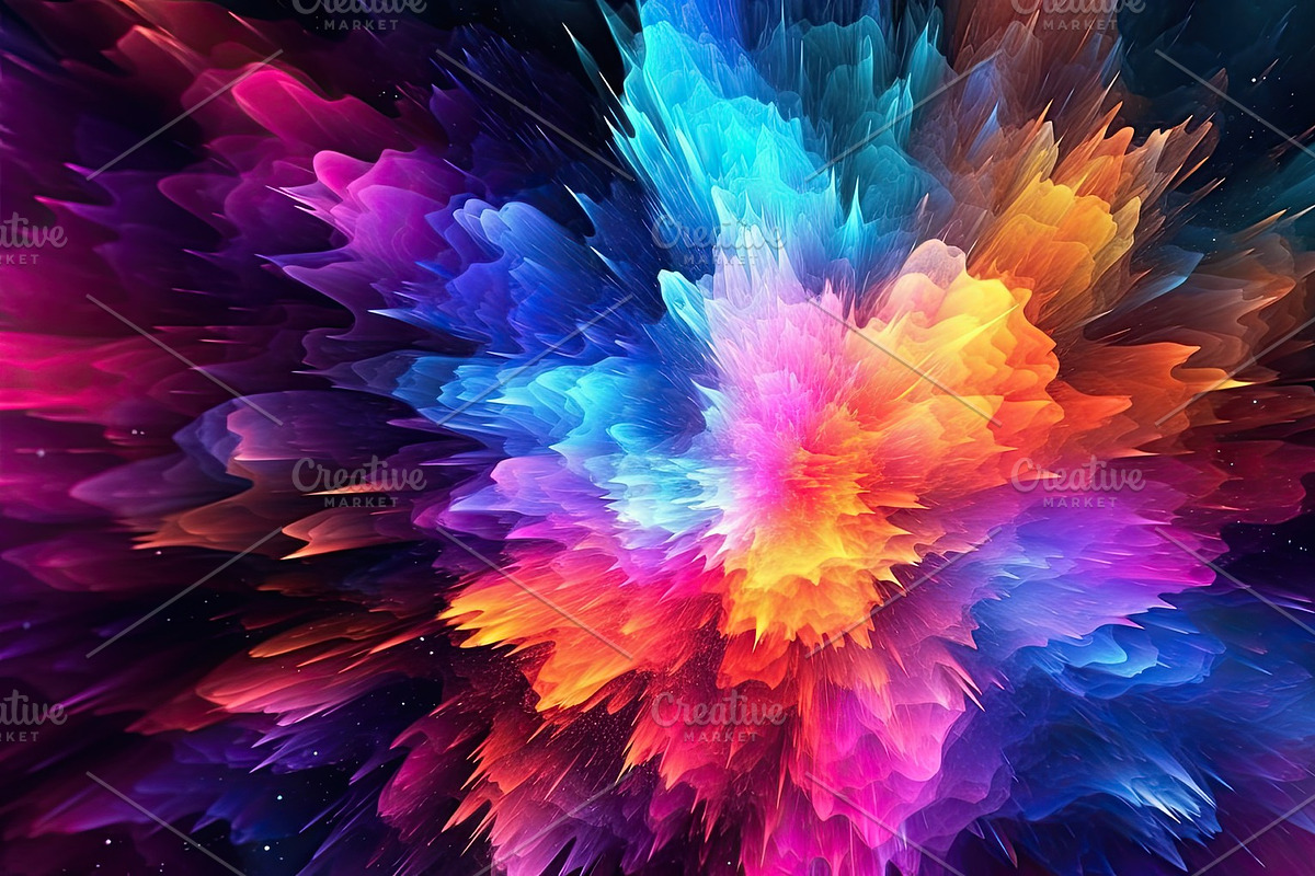 Colorful abstract background with light and color effects, dreamlike ...