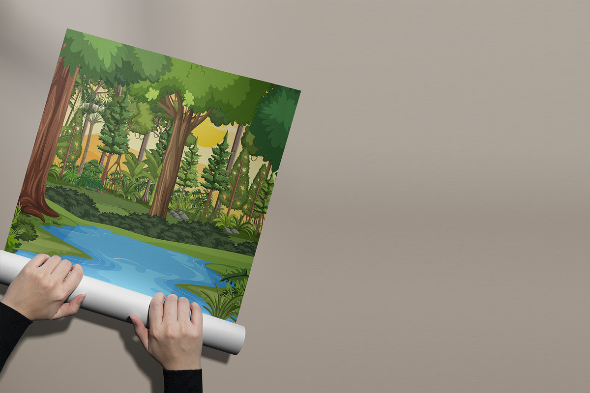 Forest Landscape, a Decorative Illustration by Digital Studio (Photo 10 of 10)