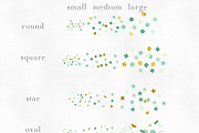 Pastel Gold Confetti Scatter Brushes, a Brush Add-On by TeaBerry (Thumbnail 2 of 2)