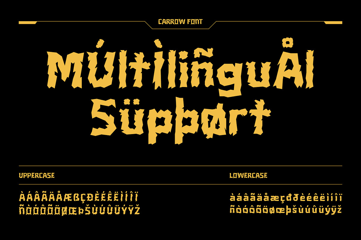 Carrow – Experimental Distrorted, a Sans Serif Font by Drizy (Photo 7 of 10)