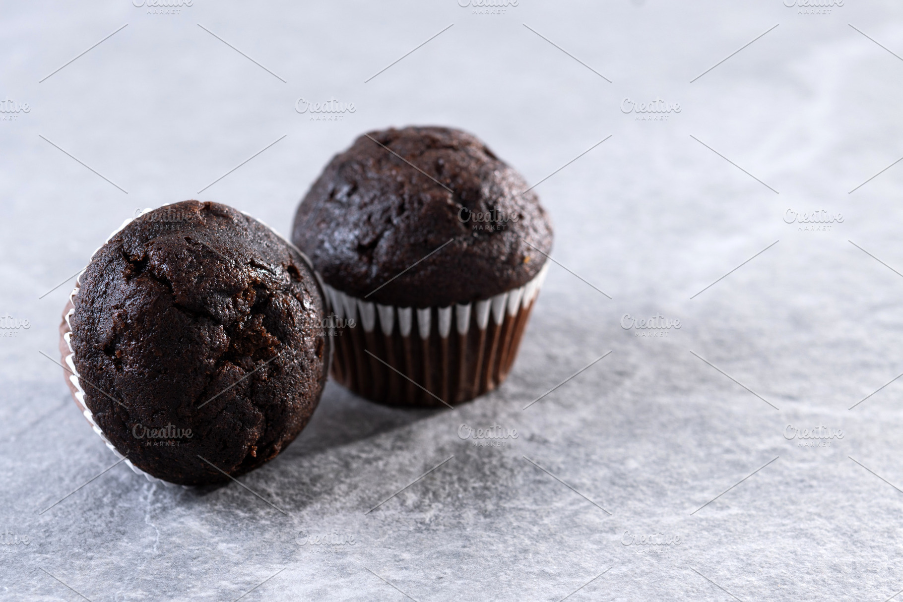 Homemade chocolate muffins, a Food & Drink Photo by etorres69