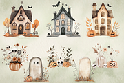 Adorable Halloween Creeps Clipart, an Illustration by NadiaTheronArt (Thumbnail 4 of 5)