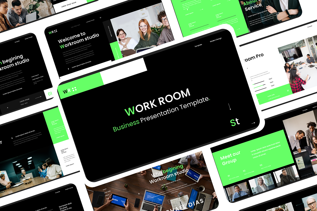 Work - Business Presentation, an UI Kit Template by Hammad Arif (Photo 1 of 3)