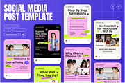Education Course Instagram Post, a Social Media Template by Annora Studio (Thumbnail 1 of 6)
