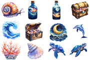 The Magical Ocean Sublimation Bundle, an Illustration by Designworld (Thumbnail 2 of 5)