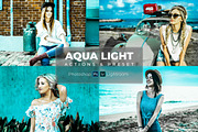 Cute Aqua Light - Preset and Action, an Action Add-On by Modaldesain (Thumbnail 1 of 4)