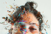 90 Glitch faces, a Person Illustration by Handmadefont (Thumbnail 56 of 94)