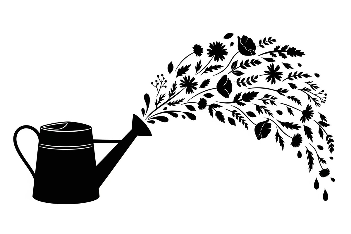 Floral Watering Can Design Bundle, an Illustration by Gaye Art (Photo 29 of 31)