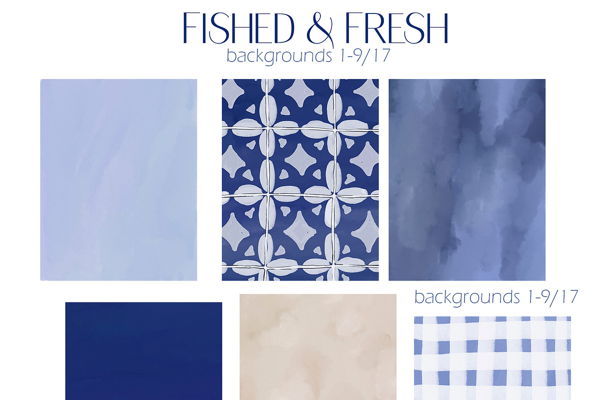 Fished & Fresh Seafood poster maker, a Food Illustration by Elena Dorosh (Photo 11 of 18)