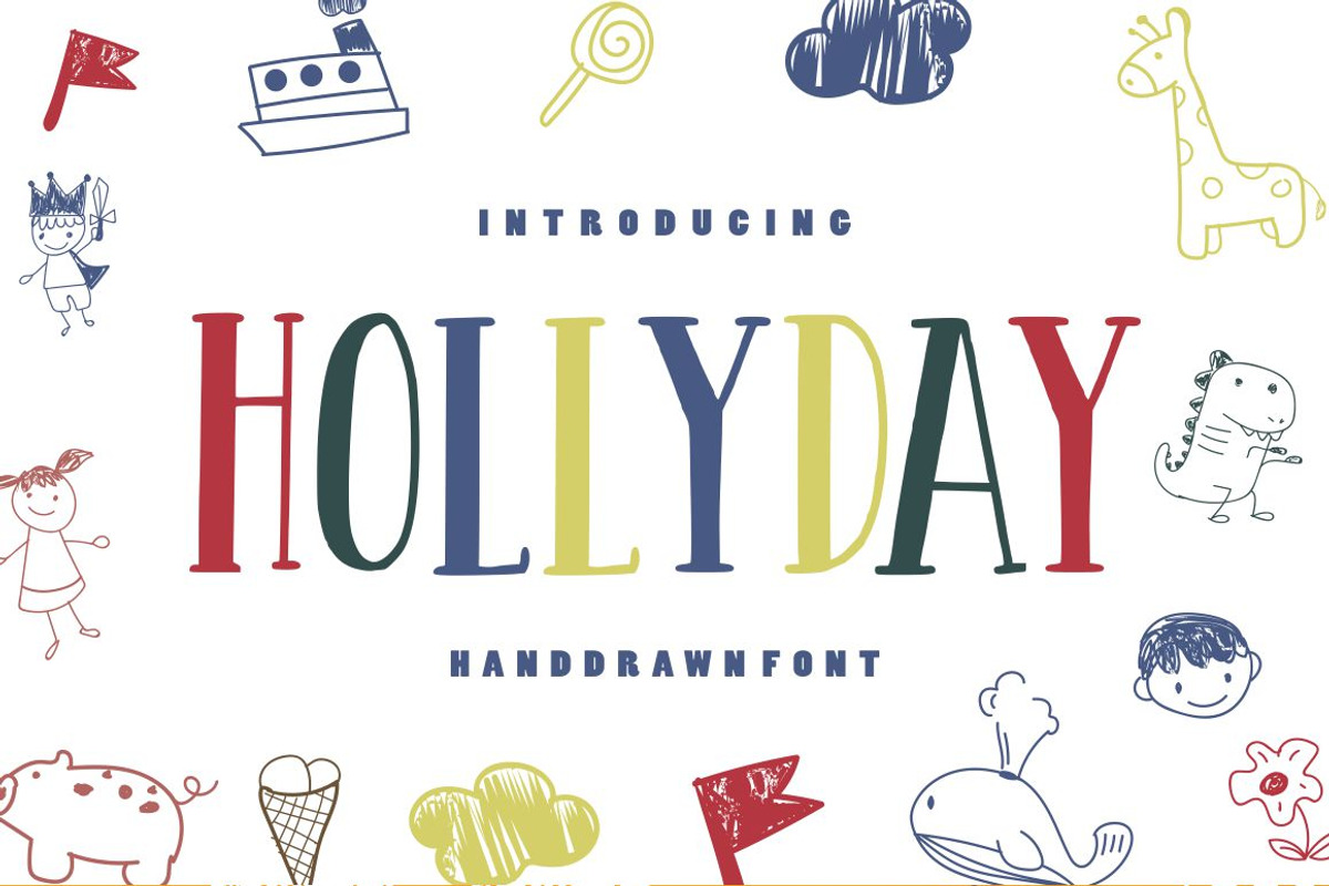 Hollyday - Handdrawn Font