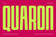 Quaron – Condensed Bold Serif Font, a Sans Serif Font by roomspace creative lab (Thumbnail 1 of 10)