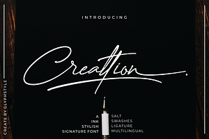 Creattion A Ink Stylish Signature