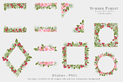 Forest Floral Clipart with Raspberry, an Illustration by WatercolorWind (Thumbnail 10 of 14)
