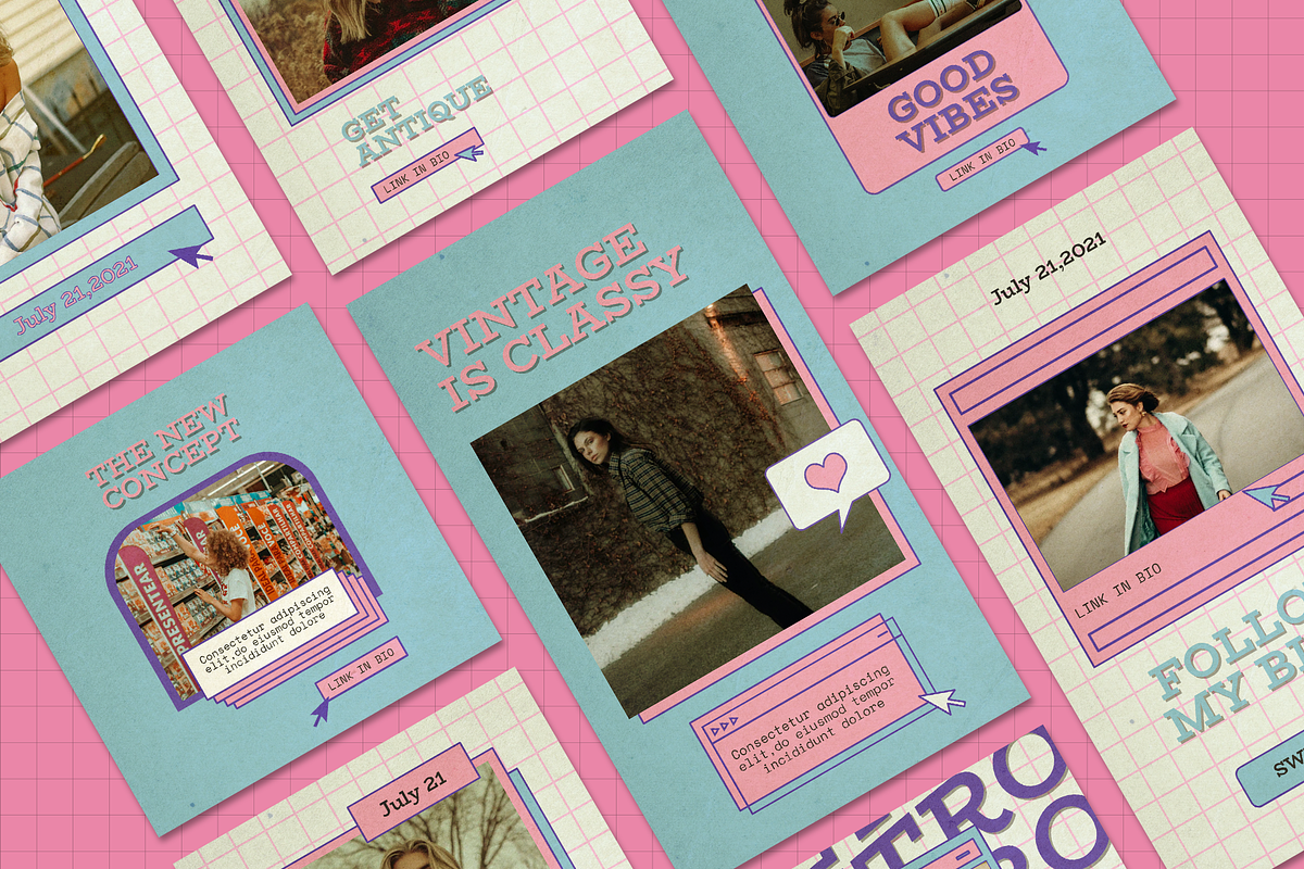 Blanche Instagram Template, a Social Media Template by Creatchees.std (Photo 2 of 5)