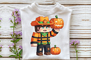 Minecraft Boy Dabbing Halloween PNG1, an Illustration by DreamCafeArt (Thumbnail 5 of 7)