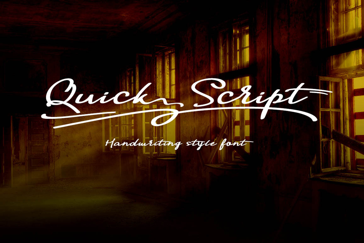 Quick Script Typeface