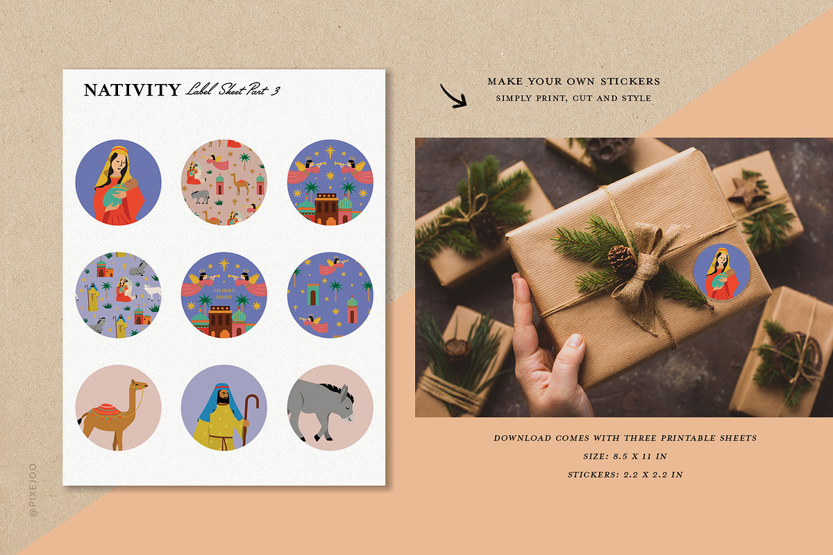 Nativity Christmas Story, an Illustration by Pixejoo (Photo 11 of 15)