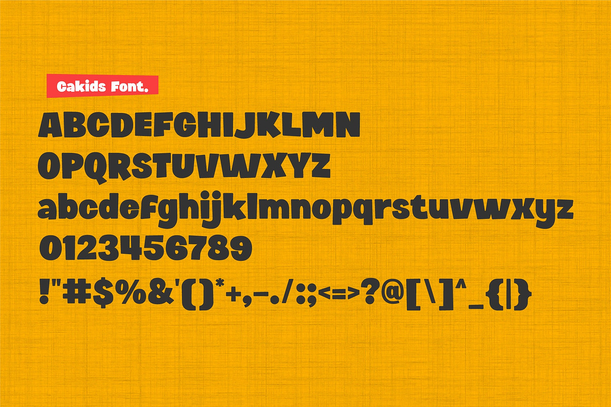 Cakids – Playful Comic Font, a Sans Serif Font by Salamahtype (Photo 8 of 8)