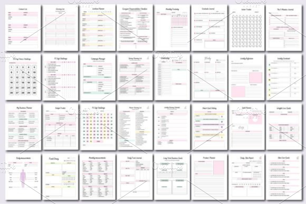 50 Editable Canva Planners Template, a Social Media Template by Ink Gallery (Photo 4 of 4)