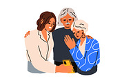 Children care about senior parents, a Person Illustration by Good Studio (Thumbnail 5 of 8)