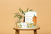 Baby dinosaur watercolour clipart, an Animal Illustration by heyiamalice (Thumbnail 9 of 13)