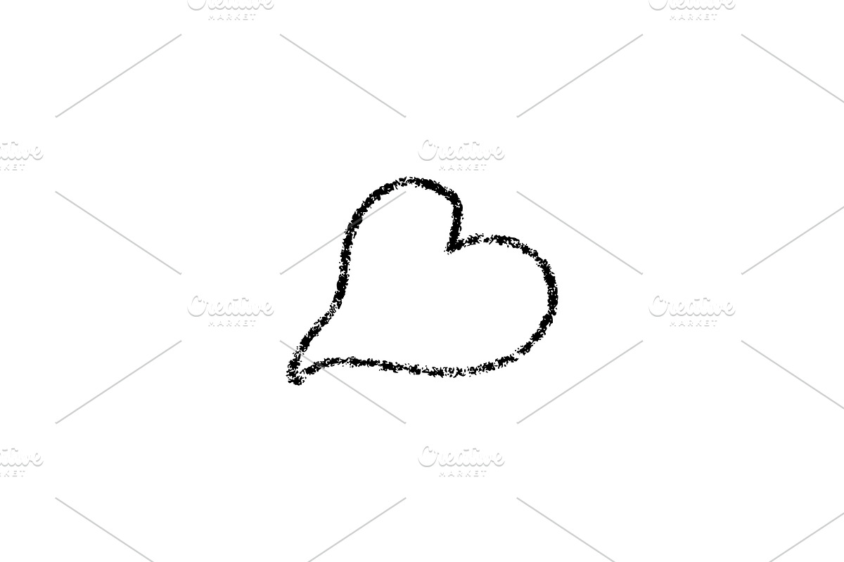 Crayon Doodle Hearts, an Object Graphic by Elena Pimukova (Photo 12 of 36)