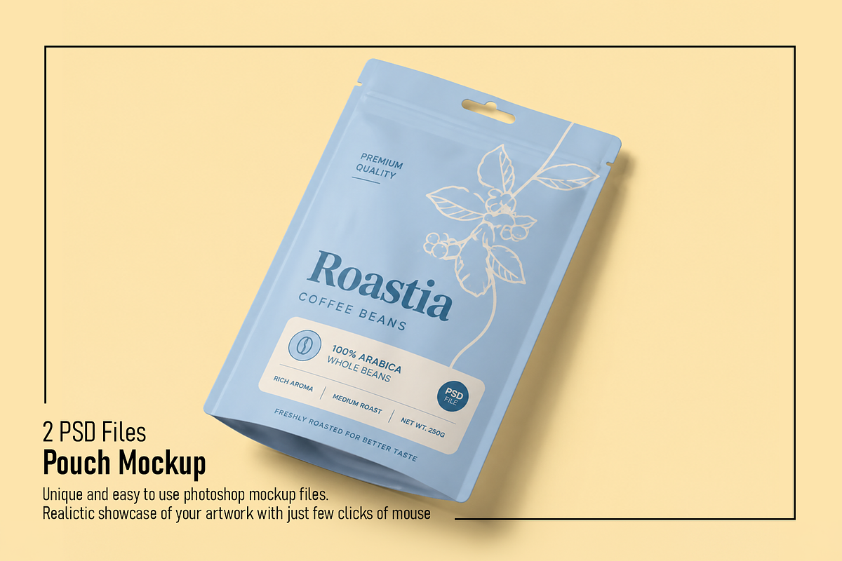 Pouch Mockup, a Packaging Mockup by Custom.scene (Photo 1 of 3)