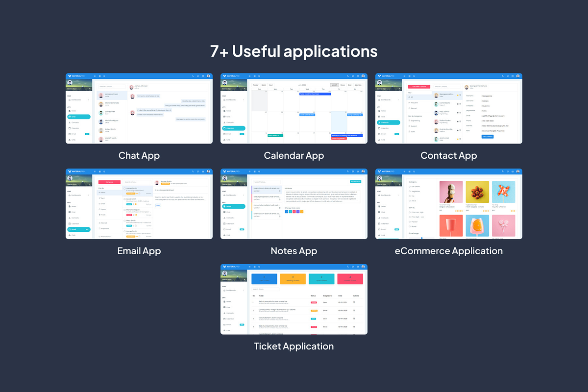 MaterialPro React Redux Admin preview 6