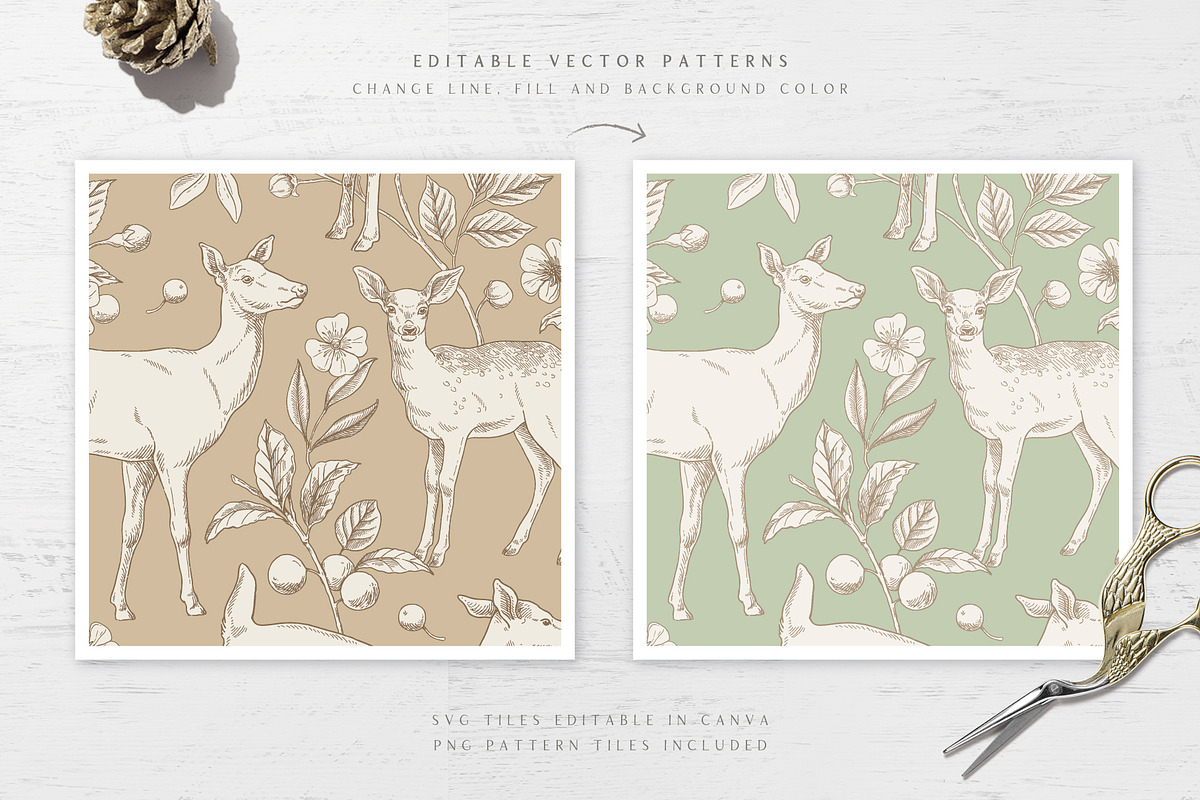 Woodland Sketches Vector Collection, an Animal Illustration by rouxsupplyco (Photo 16 of 19)