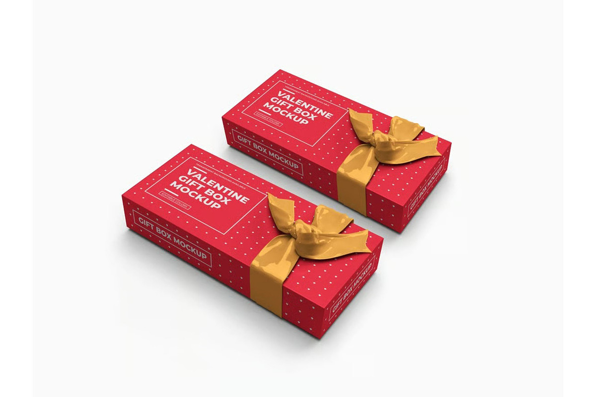 Gift Box Packaging Mockup Template, a Packaging Mockup by DesignRushMarket (Photo 9 of 11)
