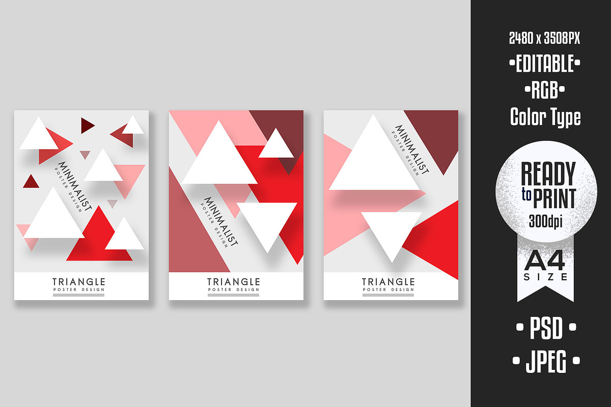 Triangle Poster Design, a Flyer Template by Logokamu