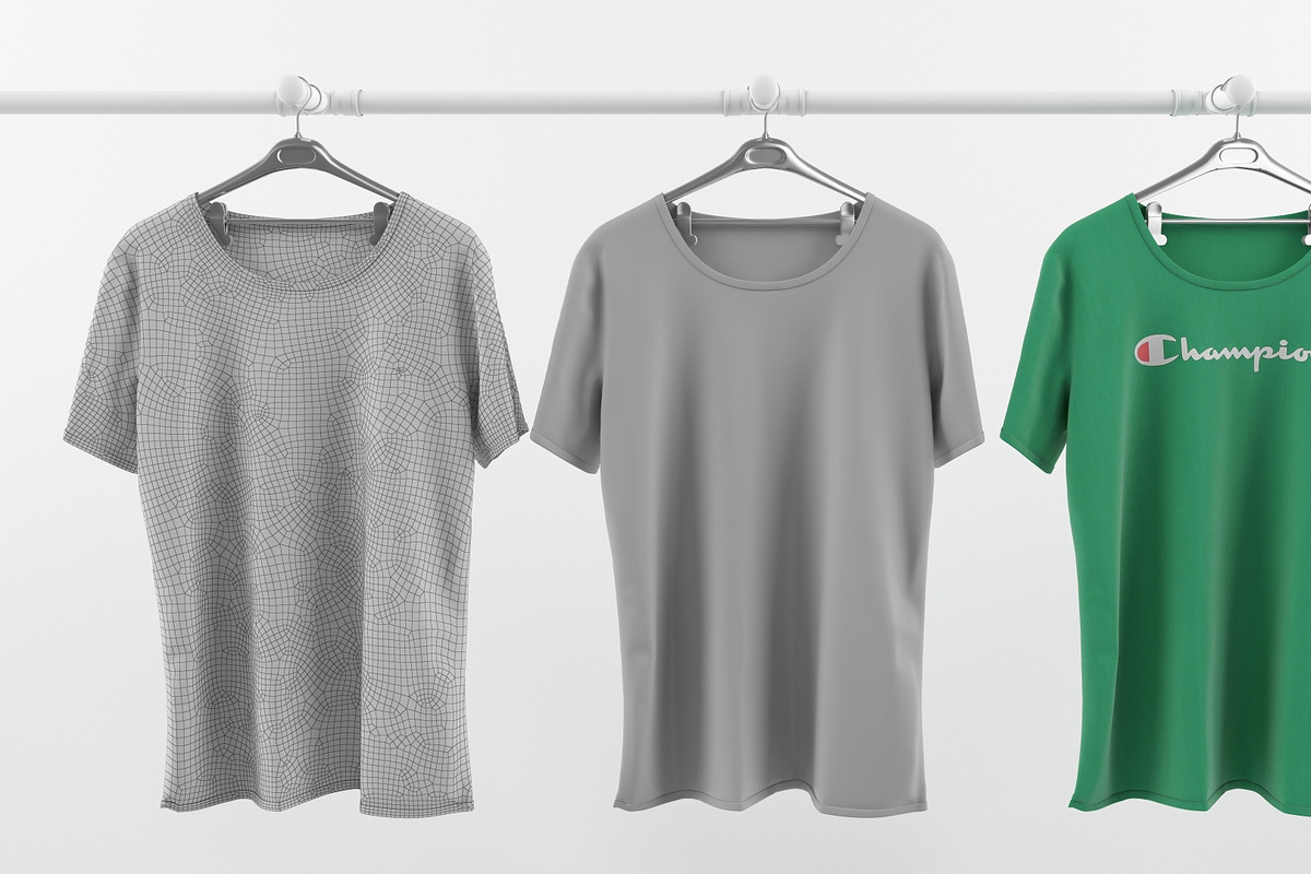 T-shirt collection 3D model, a Characters & Person 3D Model by mrGarret (Photo 4 of 17)
