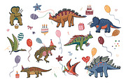 Dinosaur Birthday Party, a Pattern Graphic by GooseFrol (Thumbnail 3 of 12)