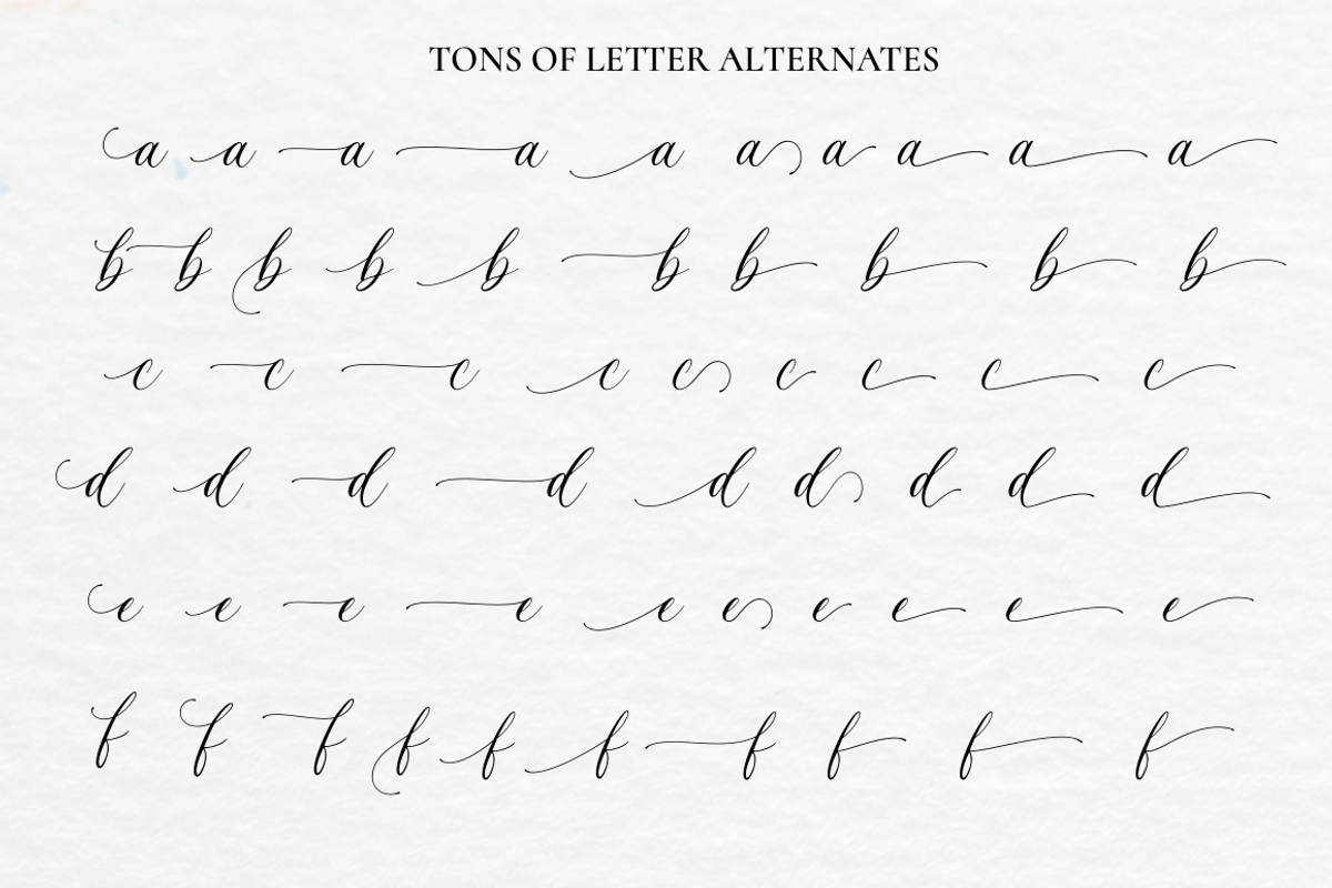 Romantic Lovely - Calligraphy Font, a Script Font by Sronstudio (Photo 3 of 23)