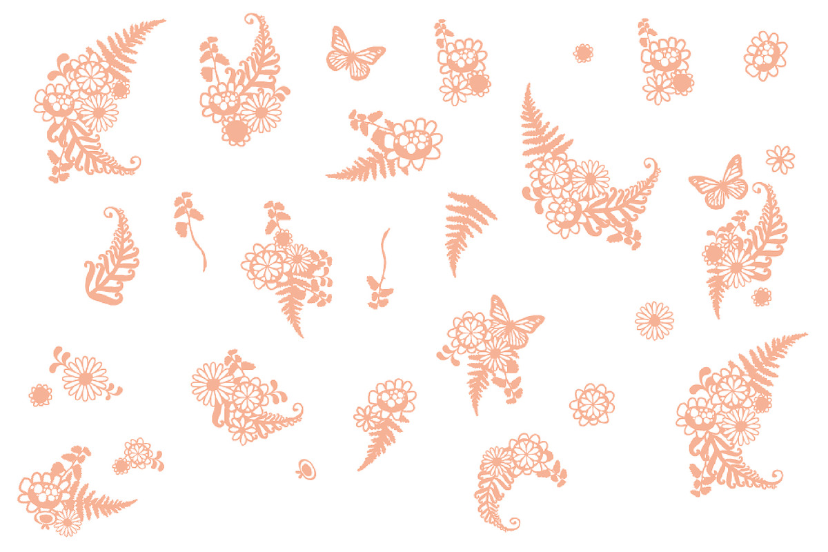 Siri Floral Elements Font preview 2