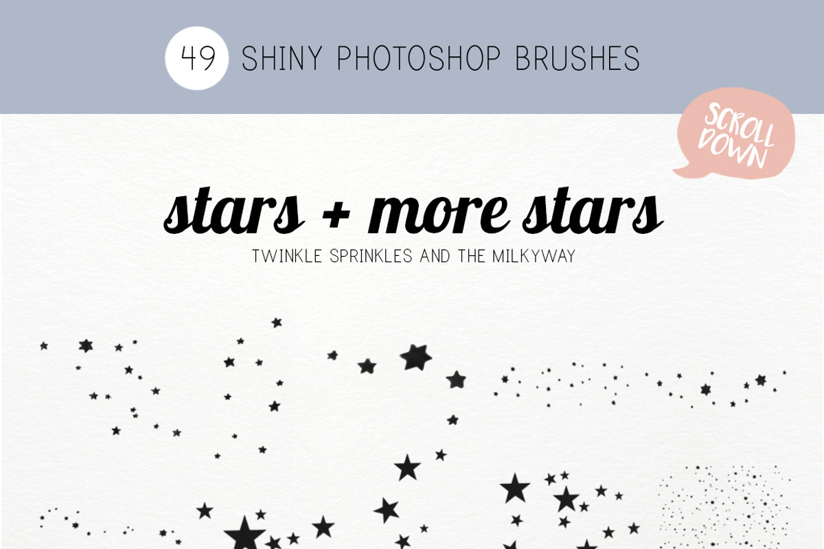 Twinkle Stars photoshop brushes preview 2