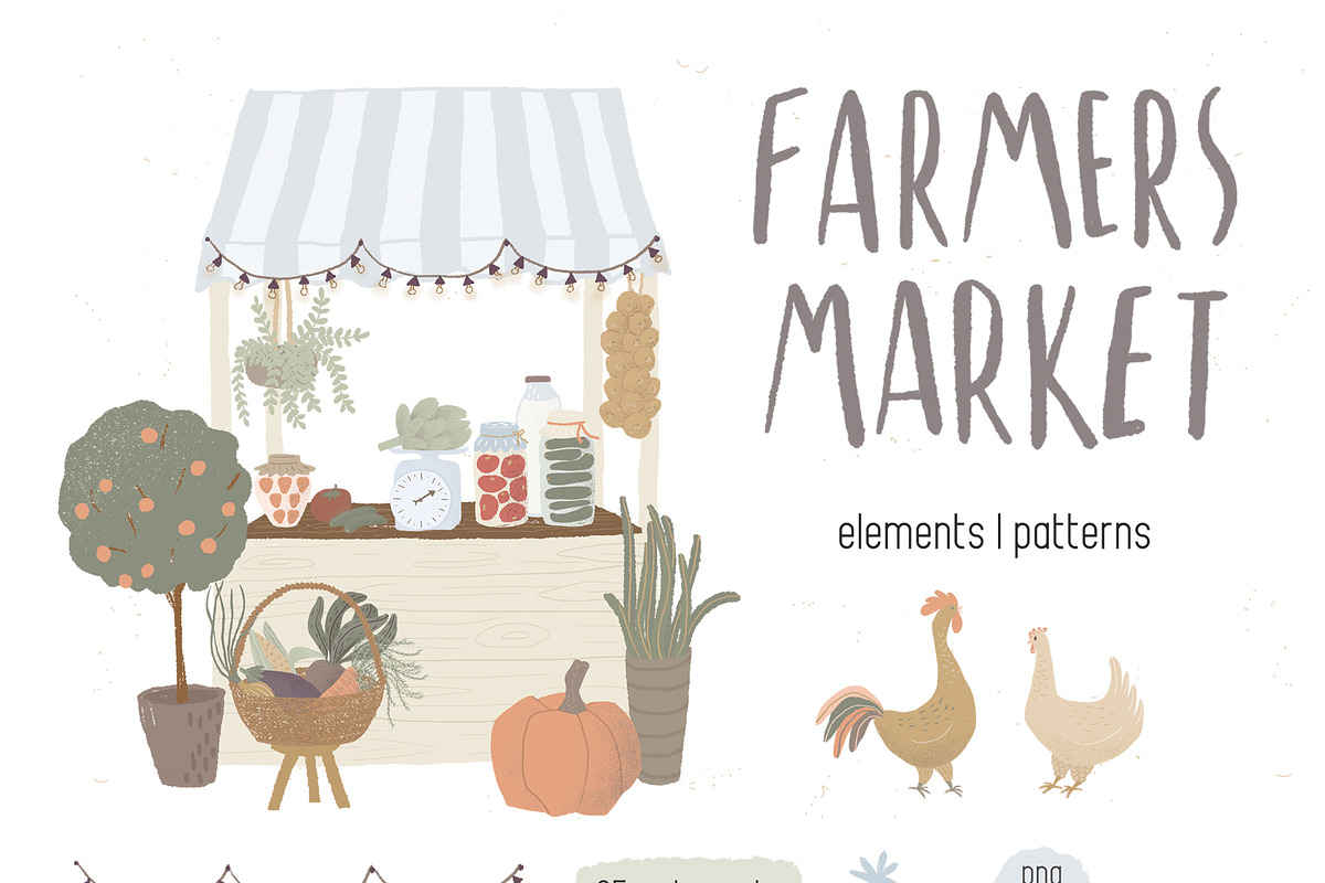 Farmers Market collection, a Graphic by dasha mo (Photo 9 of 9)