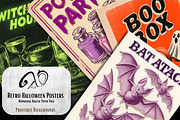 Retro Halloween Posters, a Background Graphic by NiiiNArt (Thumbnail 4 of 9)