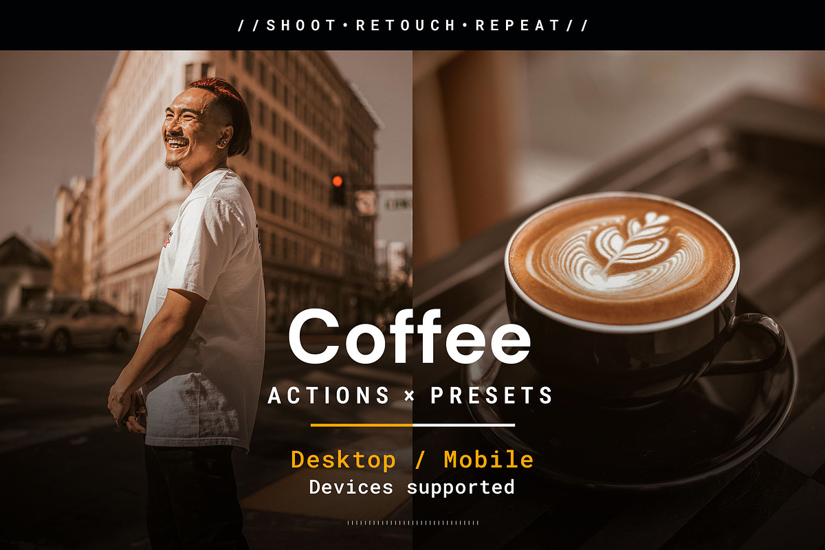 Coffee - Actions and Presets, an Action Add-On by Hydrozi Presets (Photo 1 of 9)
