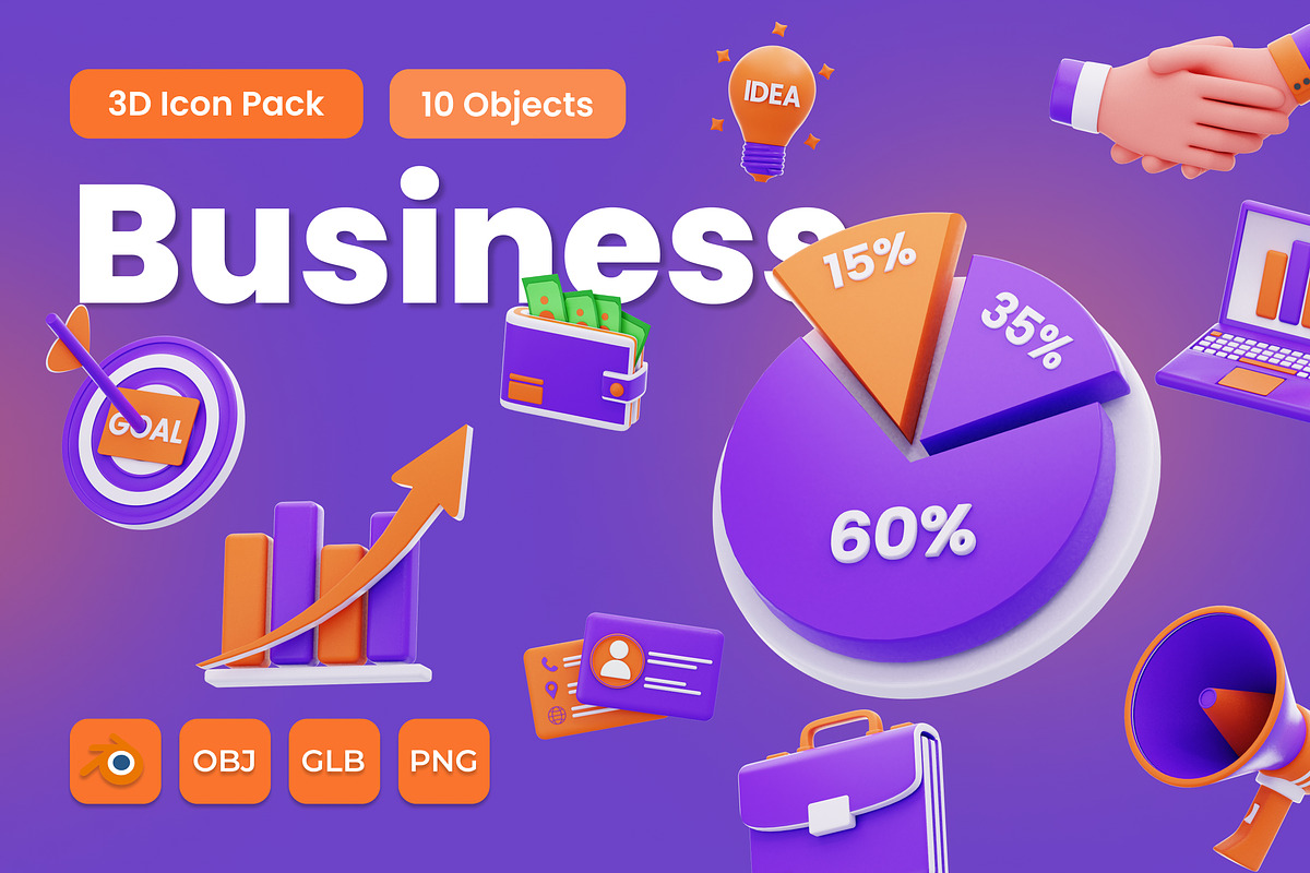 3D Business Illustration, an Object 3D Model by Rahardi Creative