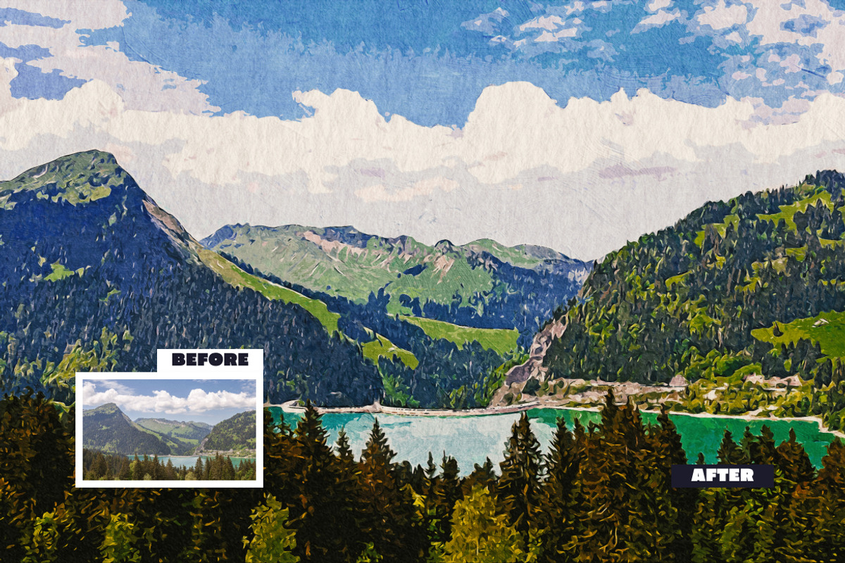 Real Painting Photo Effect, a Layer Style Add-On by dokudokunomi (Photo 3 of 5)