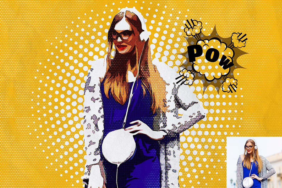 Comic Halftone Dots Effect Ps Action, an Action Add-On by Studio Retouch (Photo 9 of 11)