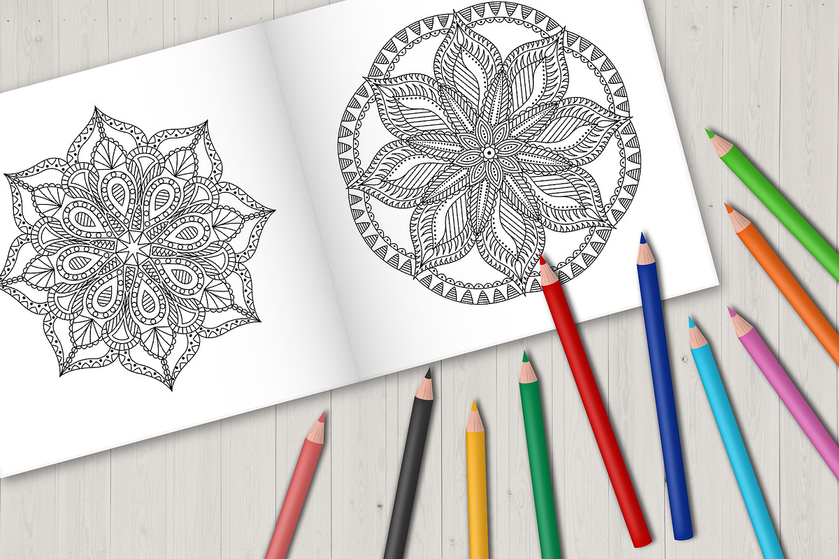 12 Mandala designs SVG | PNG, an Illustration by Olha ZS (Photo 3 of 5)