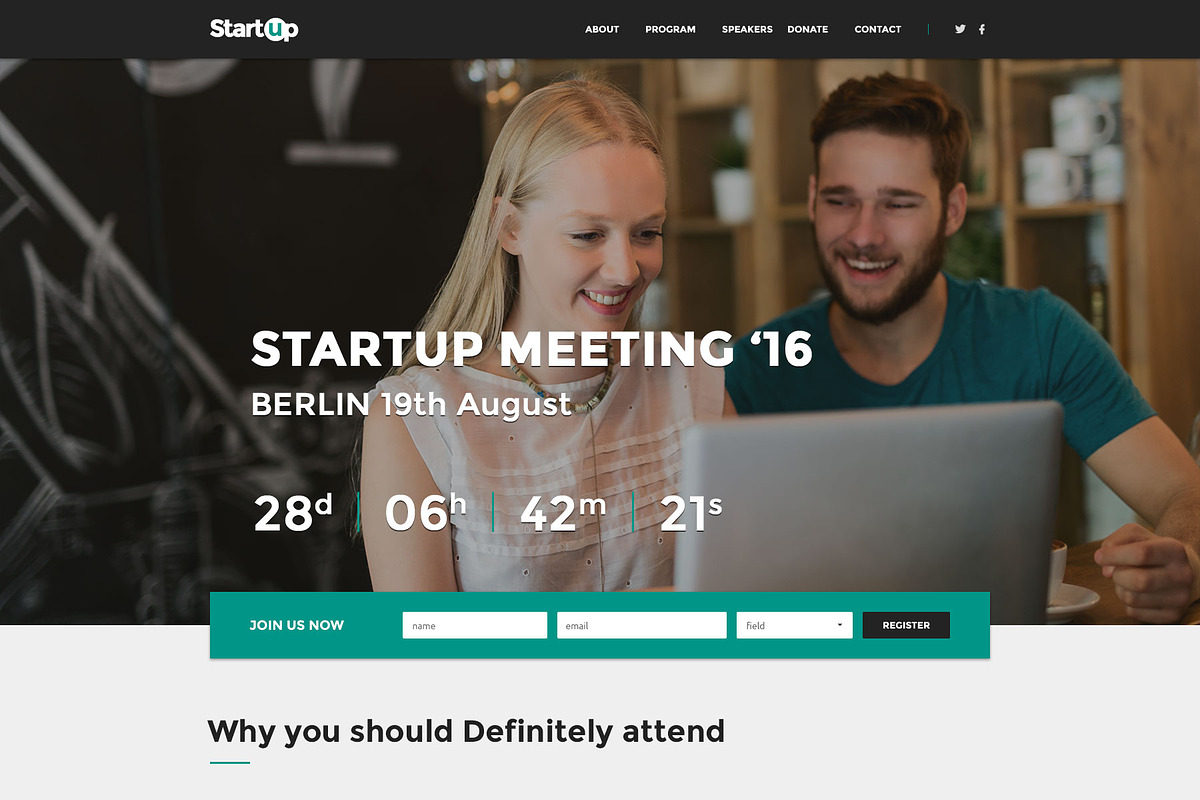 MyEvent - Event Bundle PSD, a Websites & App Template by ColorByt (Photo 6 of 9)
