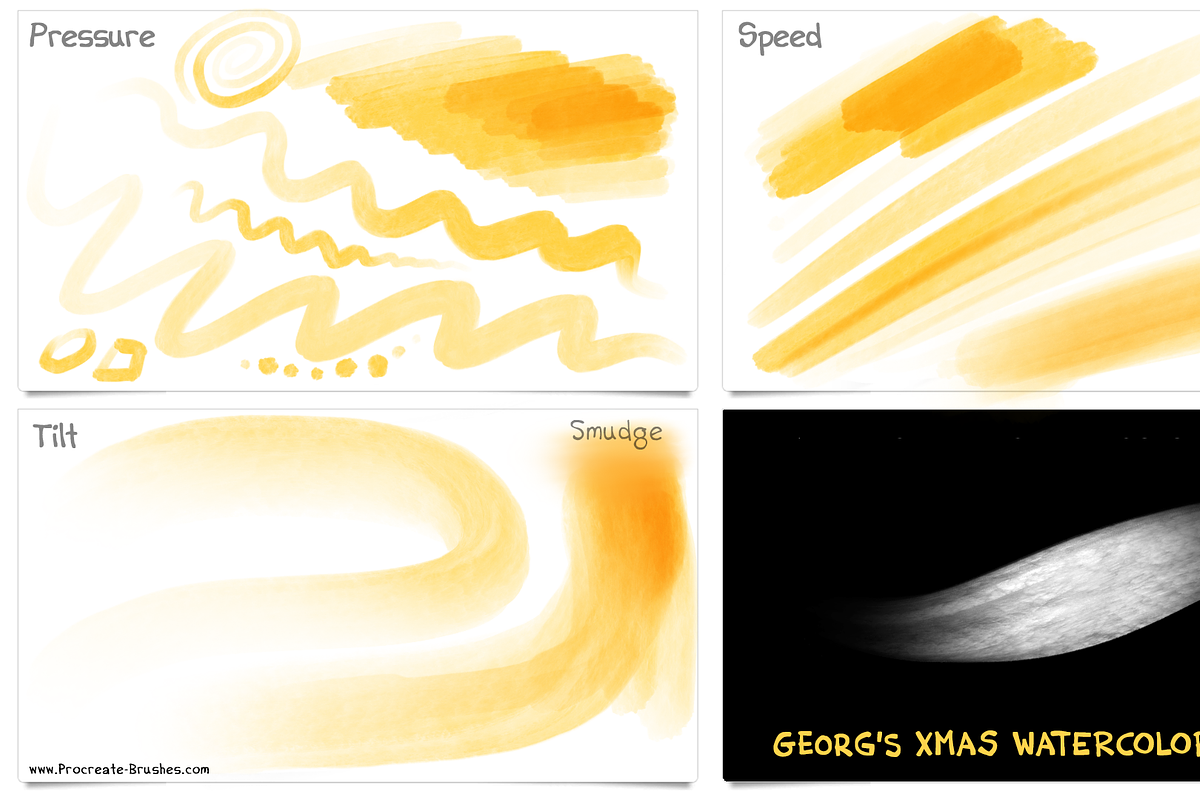 15+ Procreate Brushes XMAS 2017 Set, a Brush Add-On by Georg's Procreate Brushes (Photo 5 of 7)