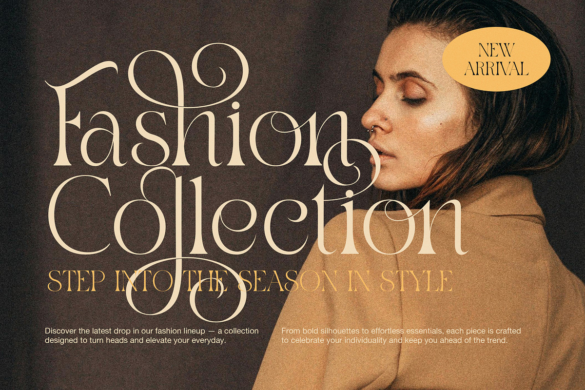 Drak Sistem Elegant Swash Serif Font, a Serif Font by Elegant Font (Photo 5 of 8)