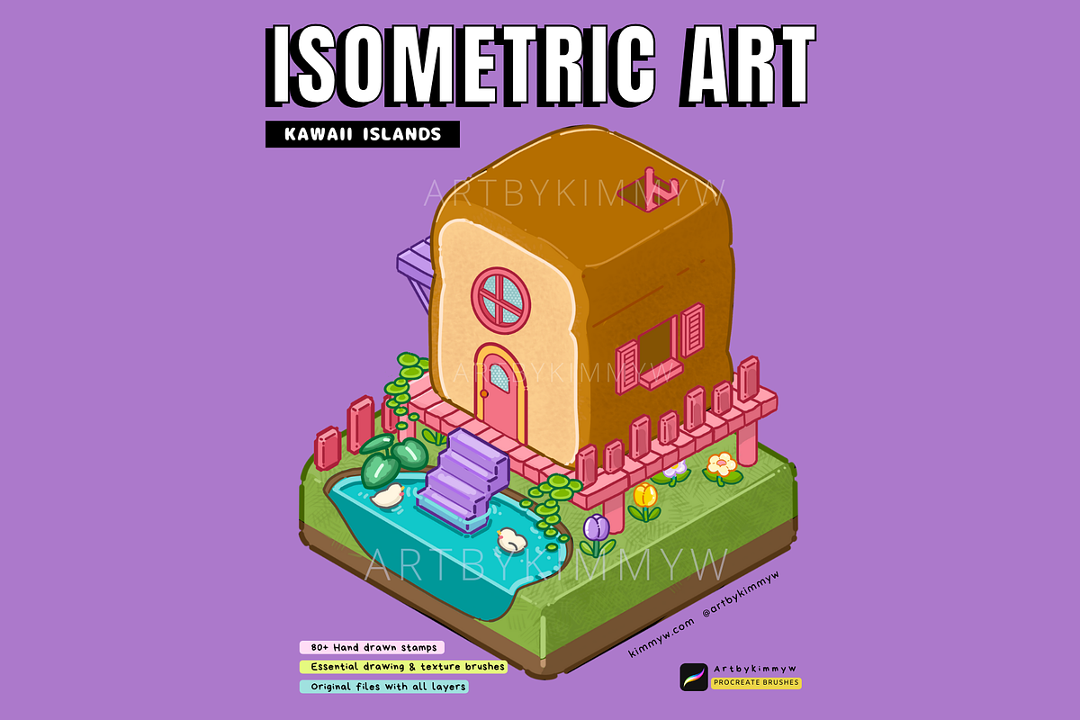 Procreate Isometric Islands Pack, a Brush Add-On by Artbykimmyw (Photo 8 of 10)