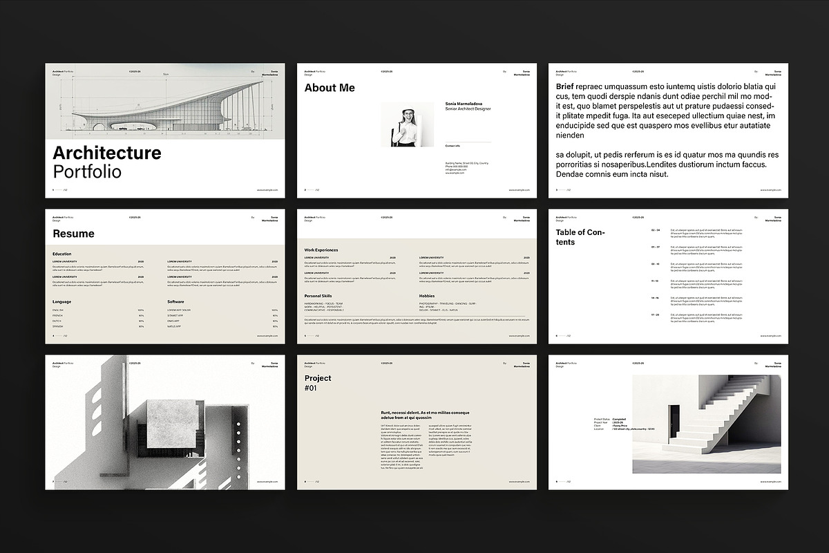 Architecture Presentation Template, a Presentation Template by ArtisanaAura (Photo 4 of 9)