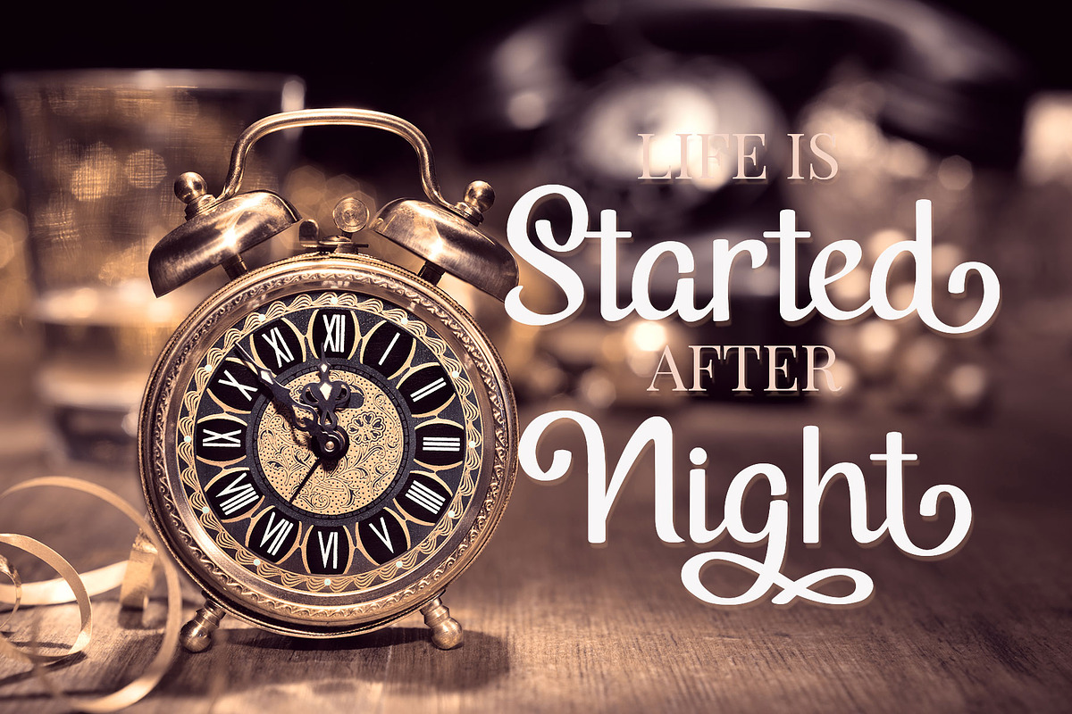 Midnight Script Font preview 2
